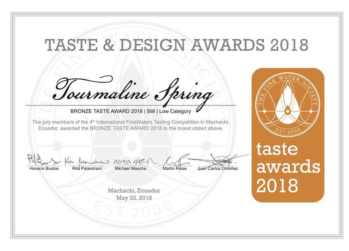 Reason #8 International Award Winning Taste Profile and Remarkably Low Mineral Content