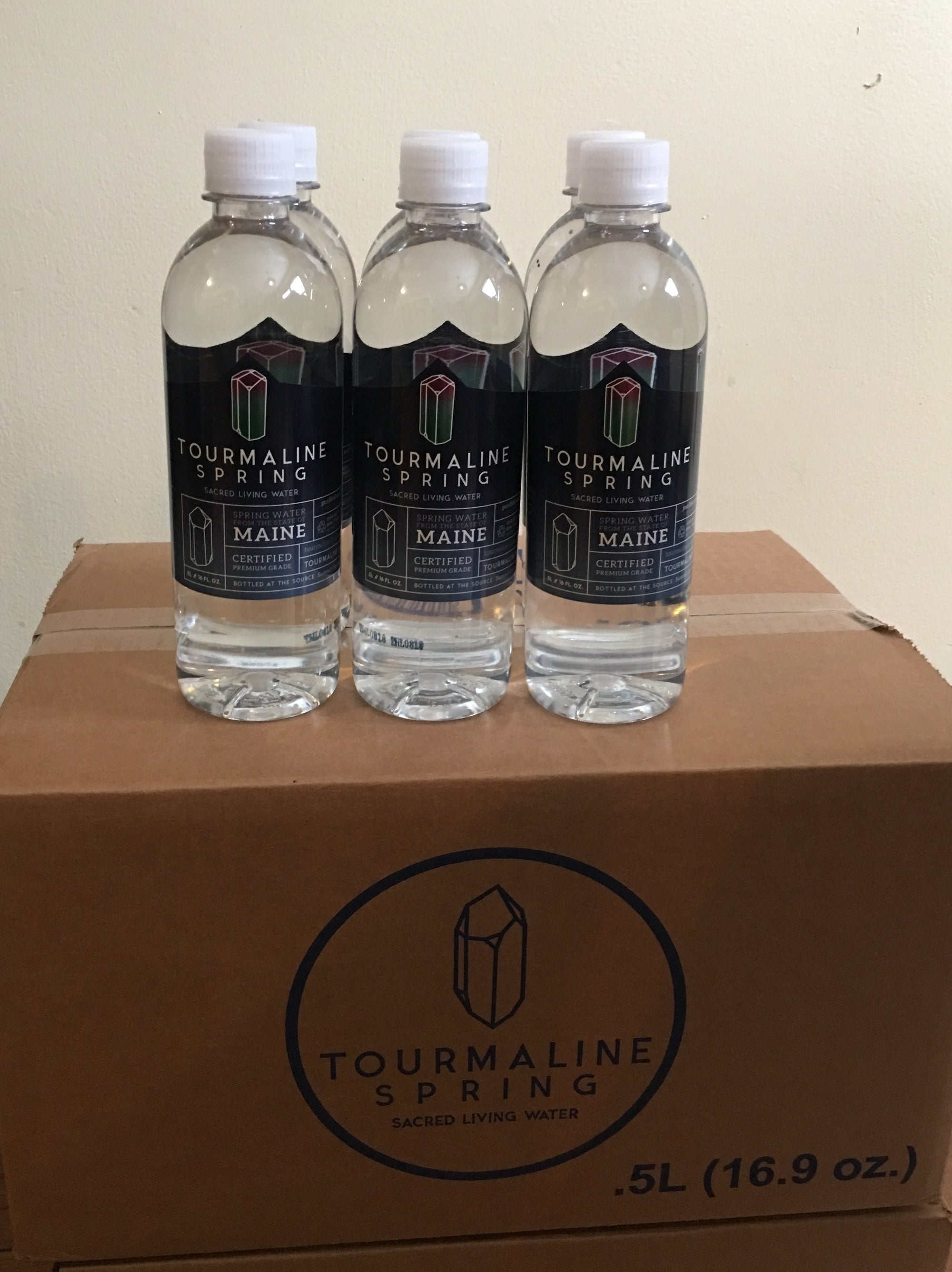 1 Case of Tourmaline Spring water — Half Liter - 24 Pack